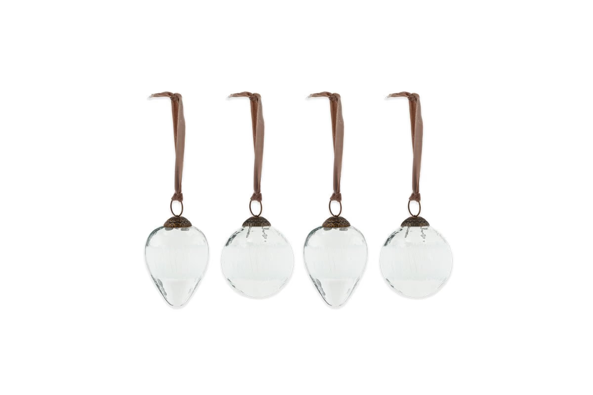 Nkuku - Anara Etched Bauble - (Set of 4)