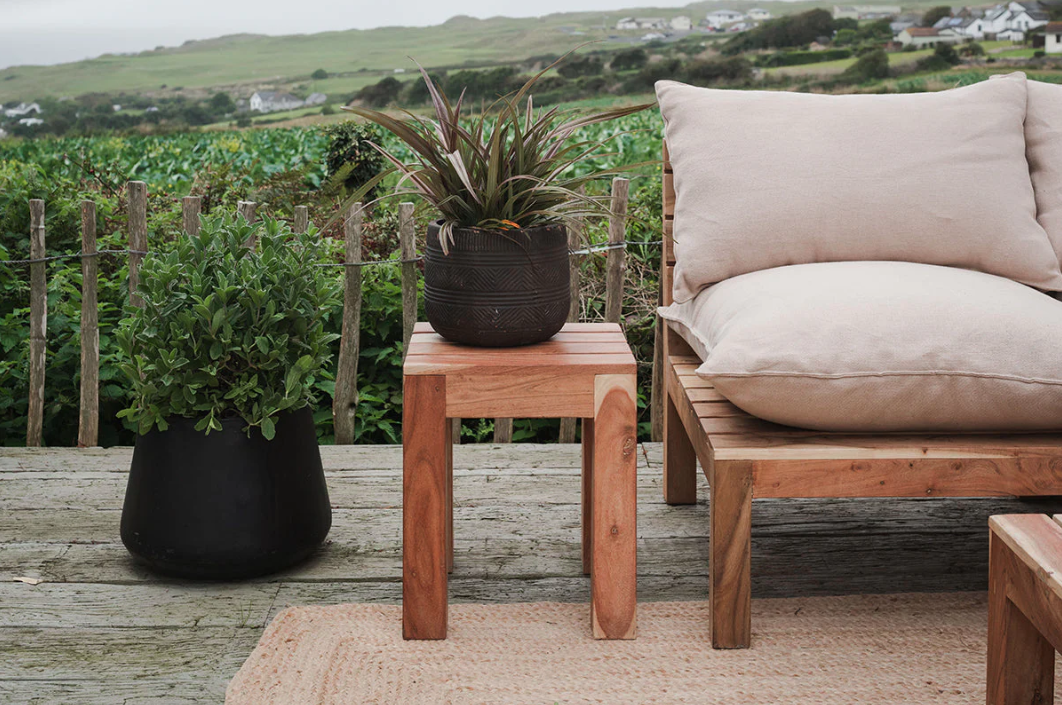 Nkuku Anbarasi Acacia Side Table - Natural