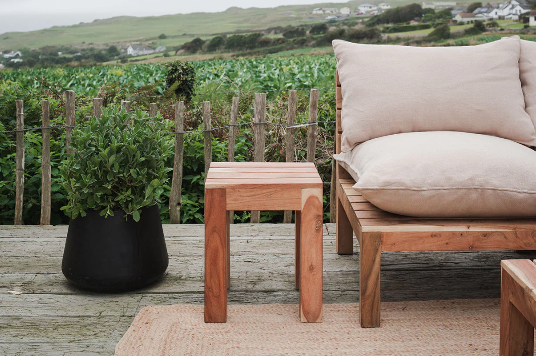 Nkuku Anbarasi Acacia Side Table - Natural