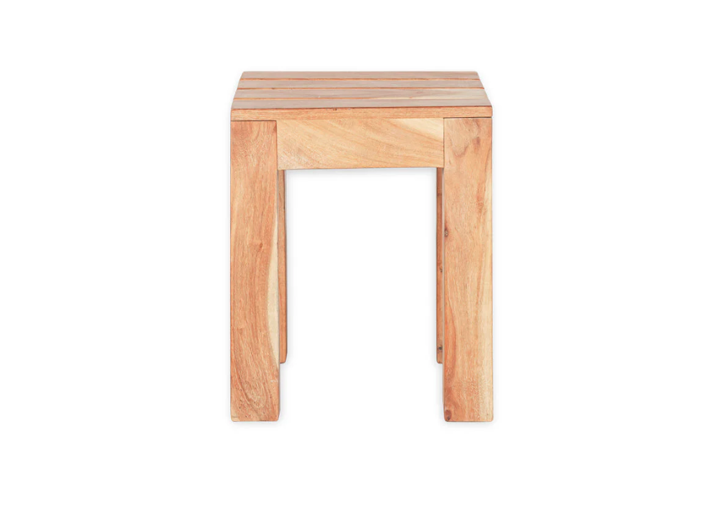 Nkuku Anbarasi Acacia Side Table - Natural