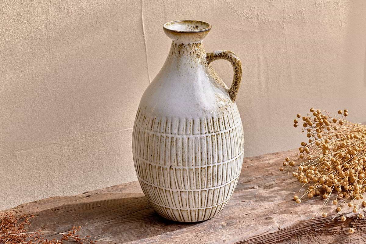 Nkuku - Anjuna Reactive Glaze Decorative Jug - Large