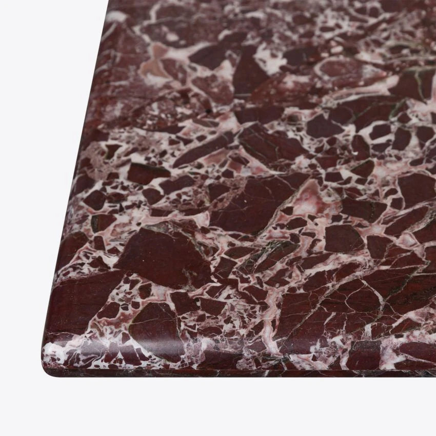 Pure White Lines Arizona Rosa Marble Dining Table