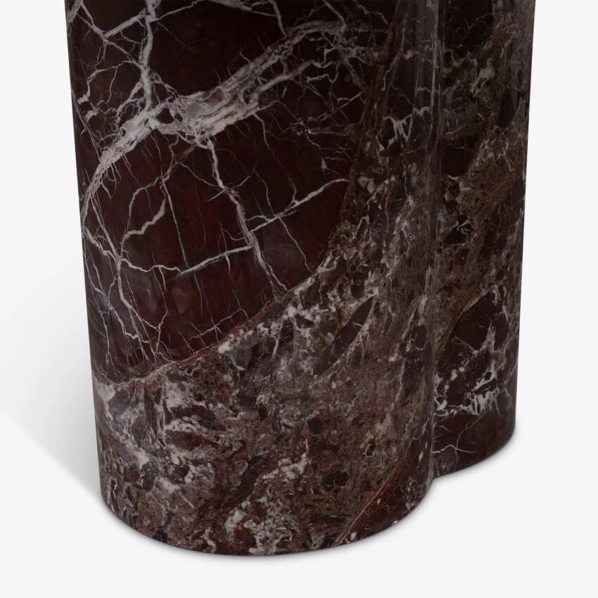 Pure White Lines Arizona Rosa Marble Dining Table