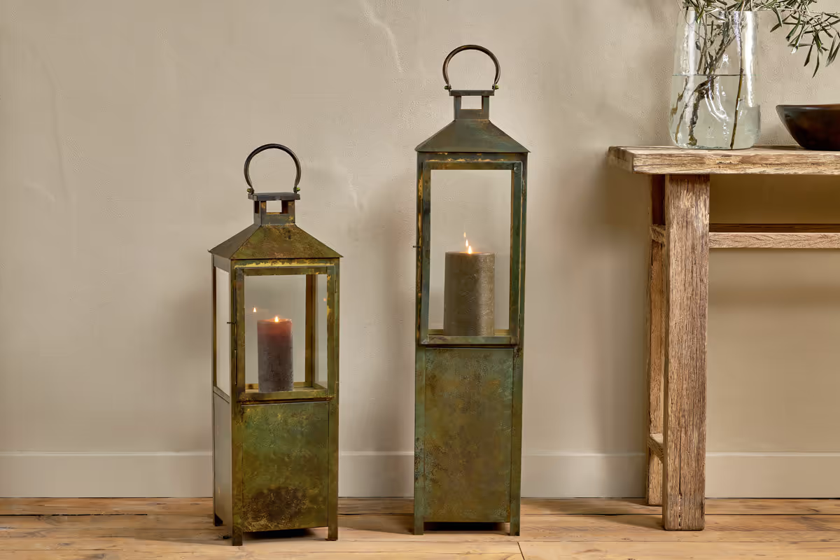 Nkuku - Asharu Lantern - Antique Patina - Large