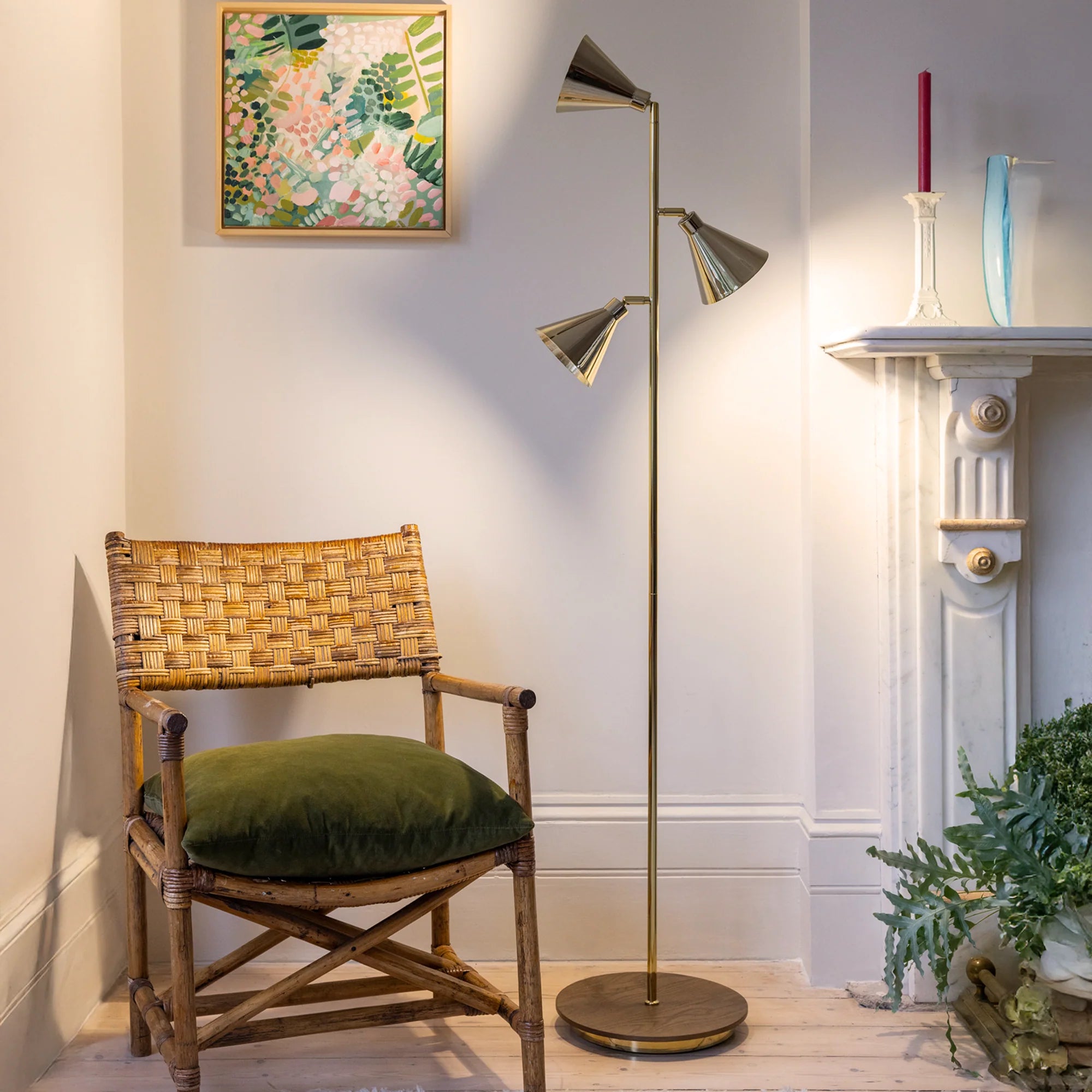 Houseof Brass Cone Floor Lamp.