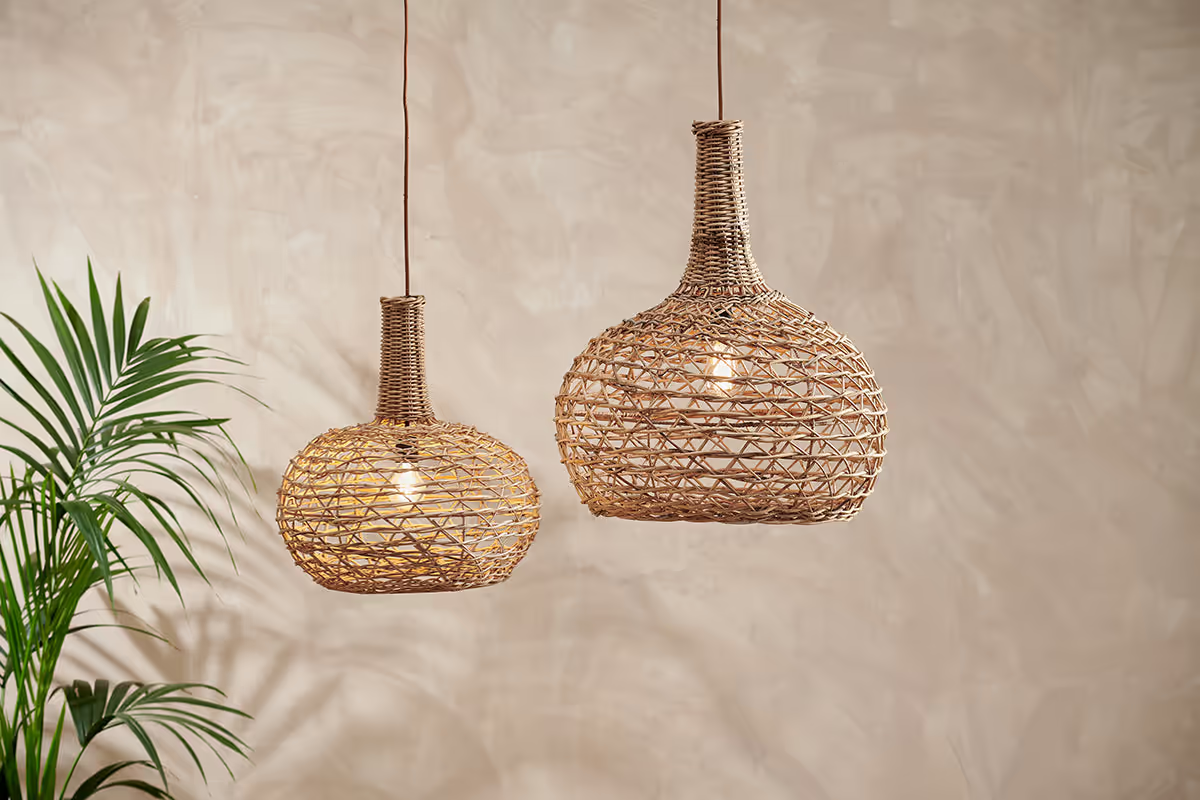 Nkuku - Beru Rattan Lampshade - Conical - Small