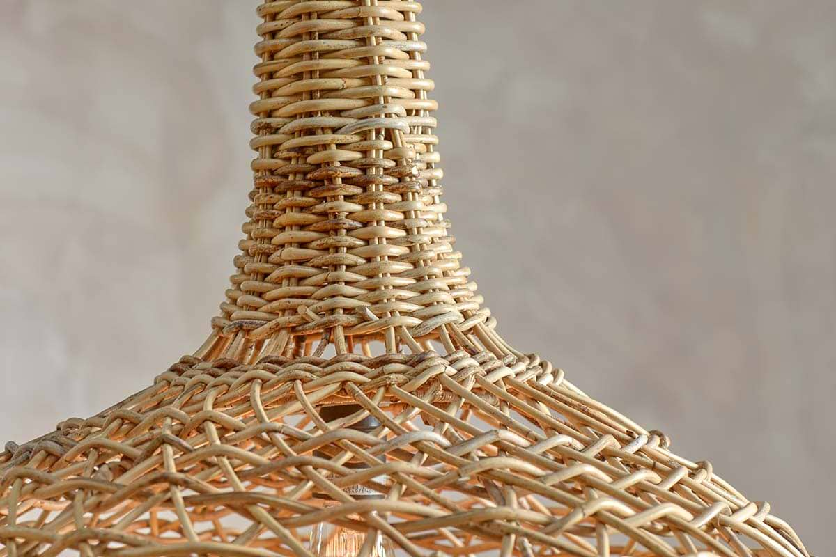 Nkuku - Beru Rattan Lampshade - Conical - Small