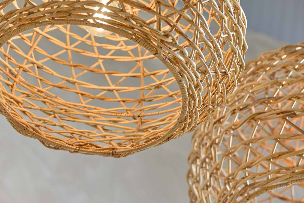 Nkuku - Beru Rattan Lampshade - Conical - Small