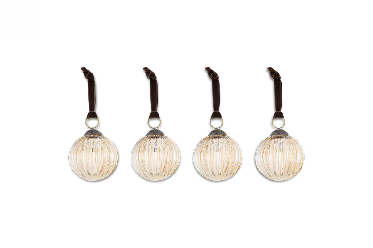 Nkuku - Betini Baubles - Gold (Set of 4)