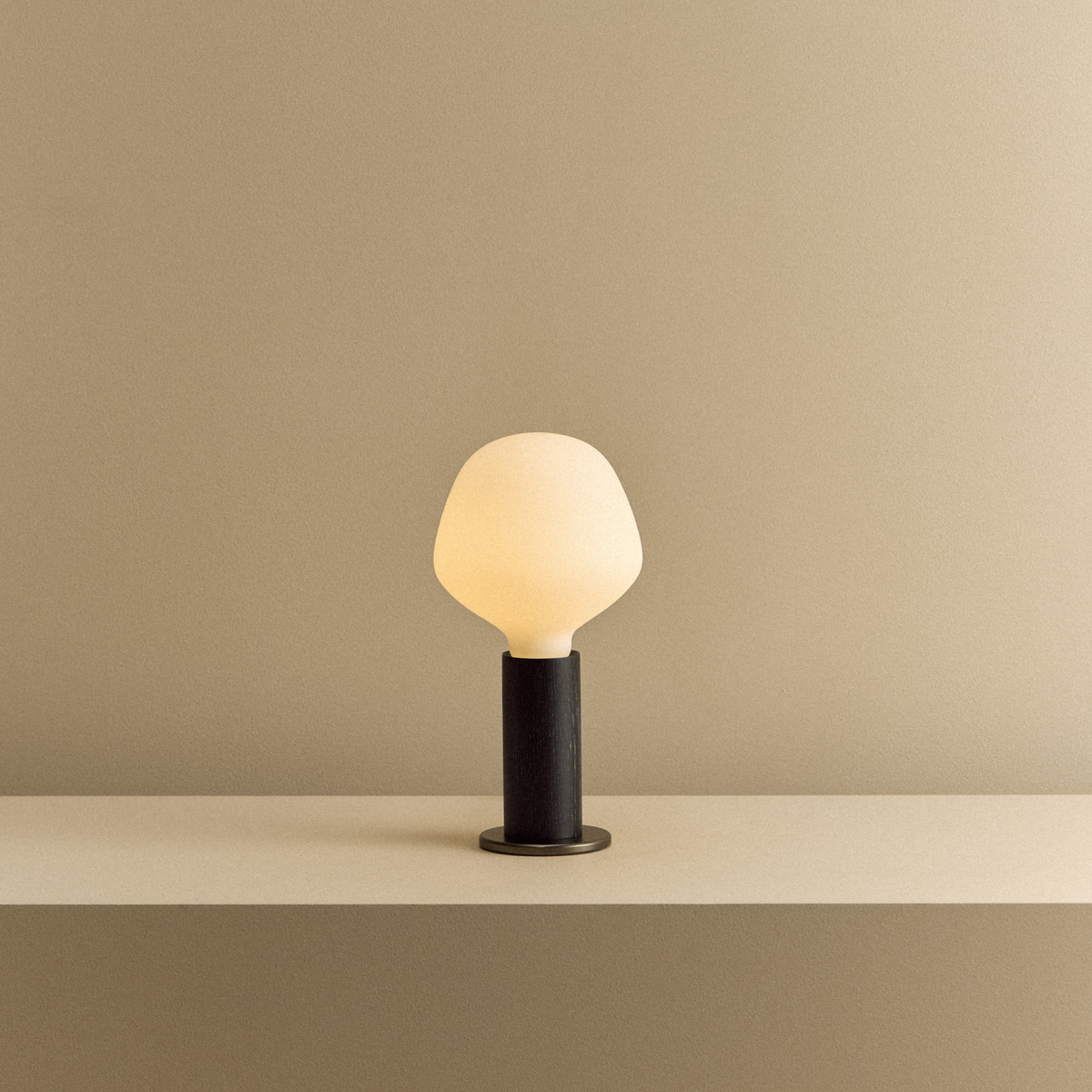 Tala Knuckle Table Lamp in Blackened Oak + Enno