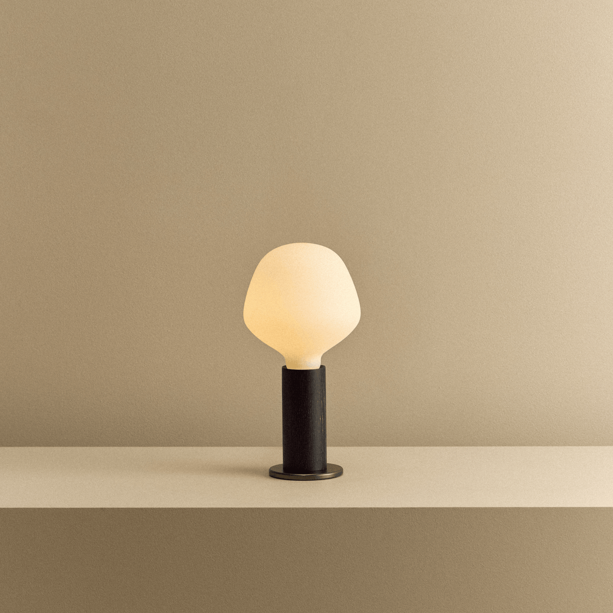Tala Knuckle Table Lamp in Blackened Oak + Enno