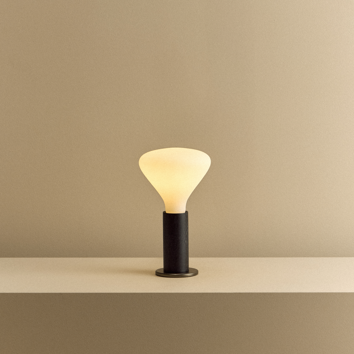 Tala Knuckle Table Lamp in Blackened Oak + Noma