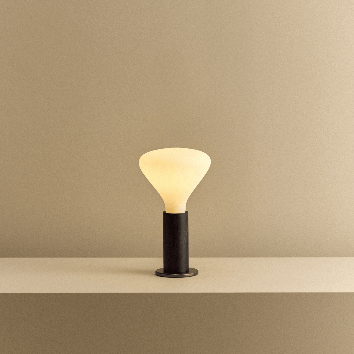 Tala Knuckle Table Lamp in Blackened Oak + Noma
