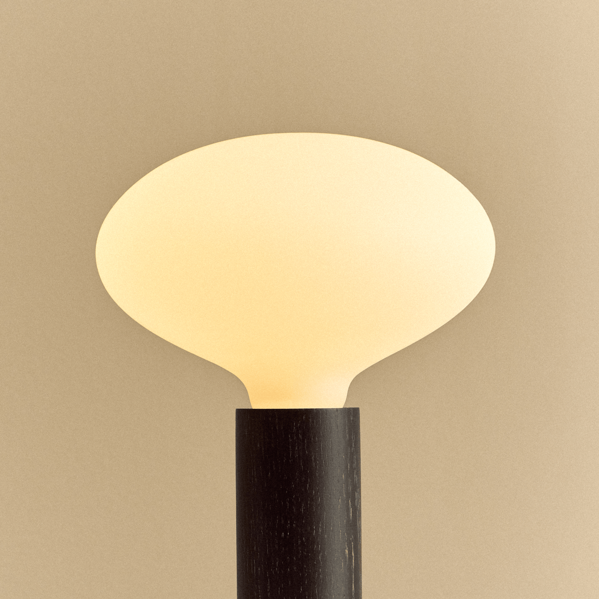 Tala Knuckle Table Lamp in Blackened Oak + Oval D2W