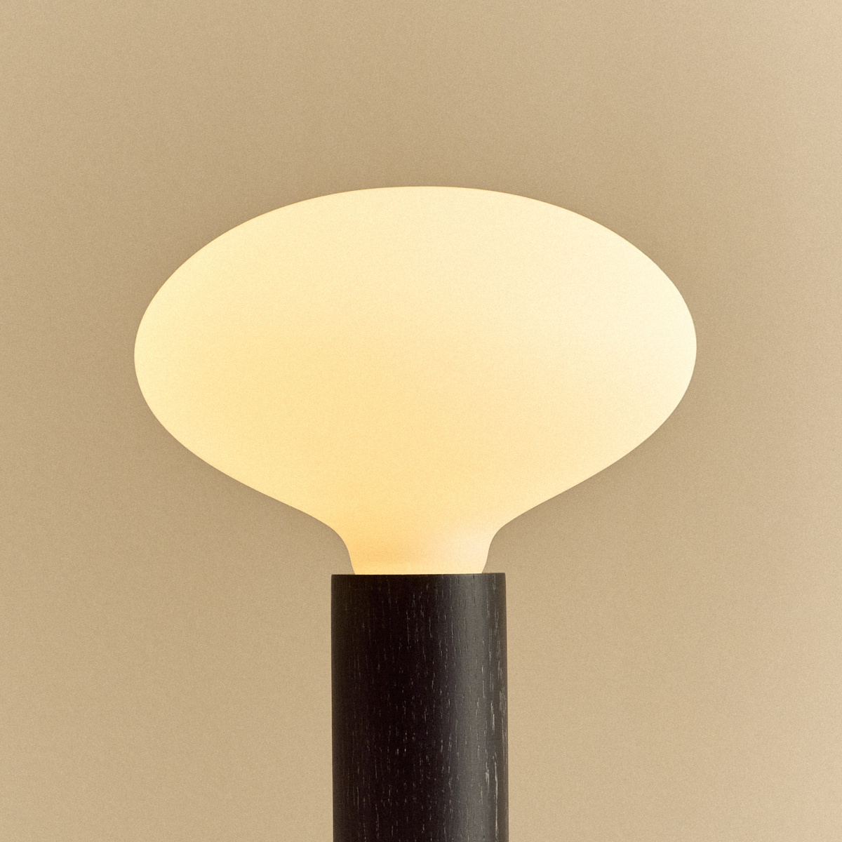 Tala Knuckle Table Lamp in Blackened Oak + Oval D2W