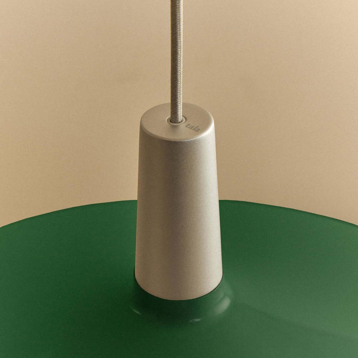 Tala Bower Pendant Light Large in Dark Green + Oval II