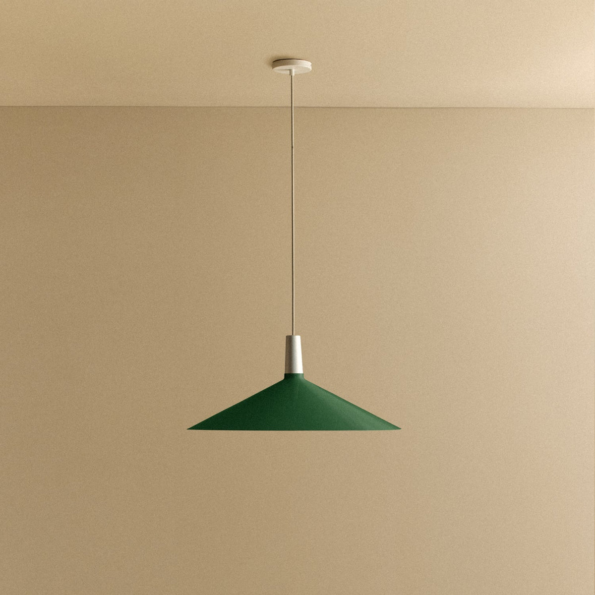 Tala Bower Pendant Light Large in Dark Green