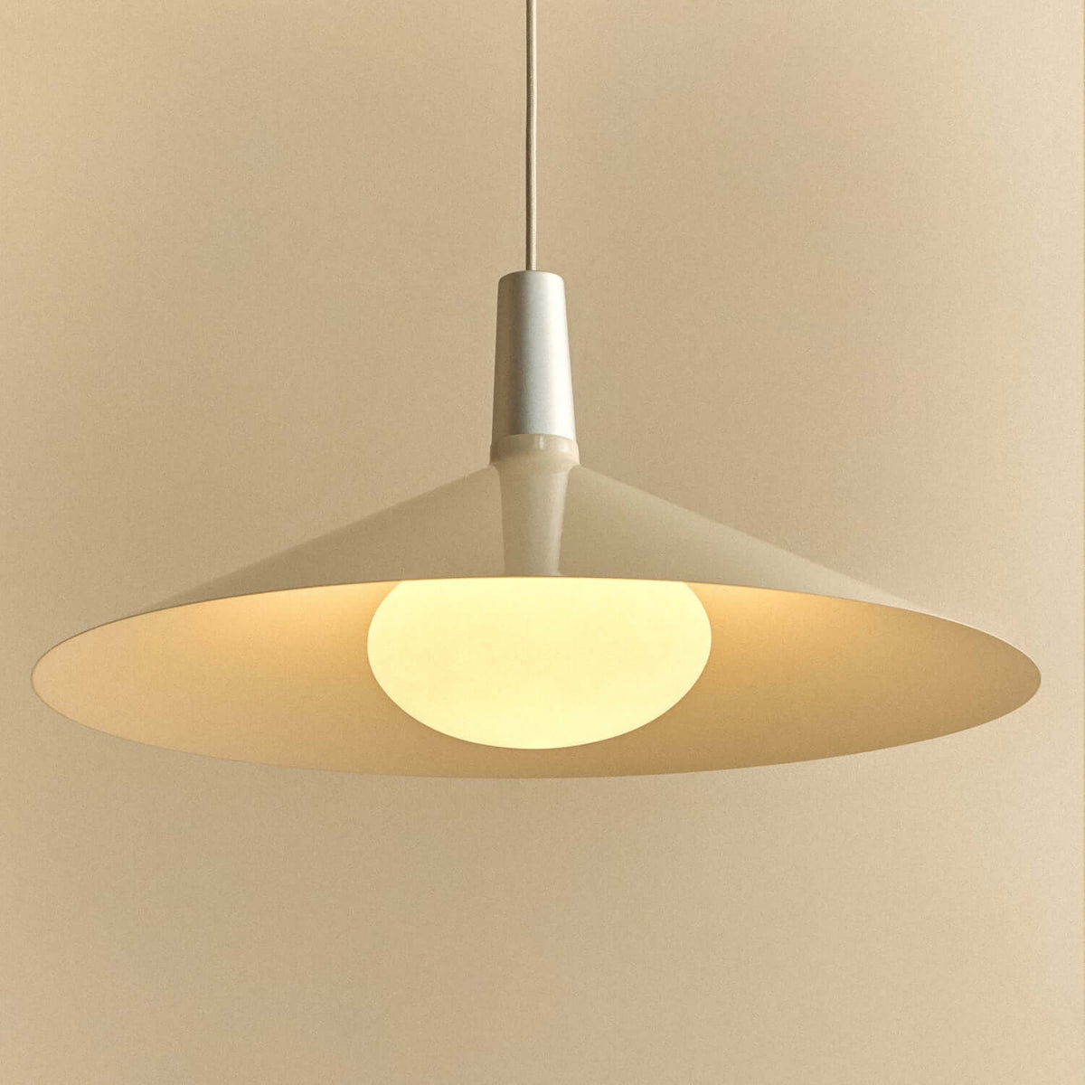 Tala Bower Pendant Light Large in Oyster White + Oval II