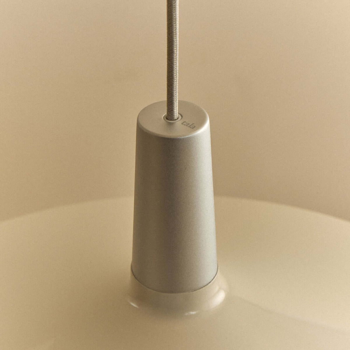 Tala Bower Pendant Light Large in Oyster White + Oval II
