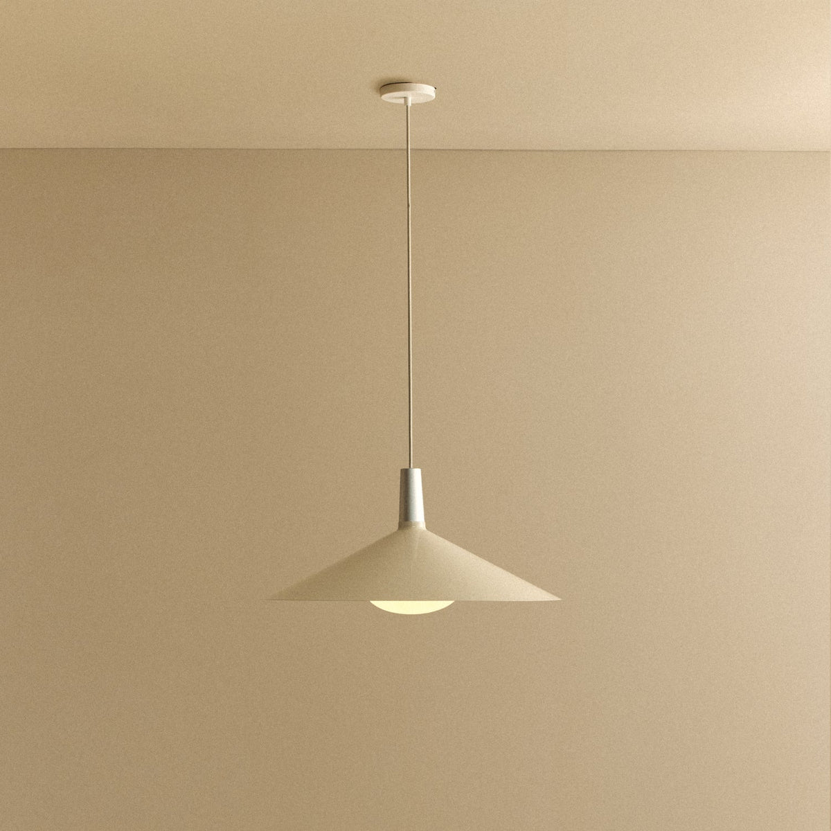 Tala Bower Pendant Light Large in Oyster White + Oval II