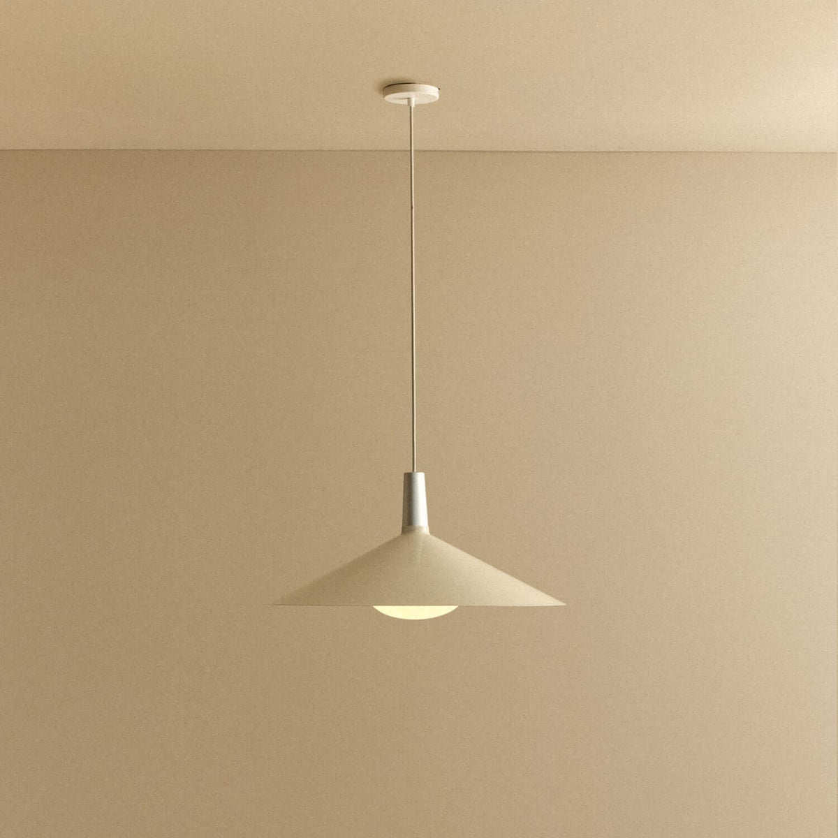Tala Bower Pendant Light Large in Oyster White + Oval II