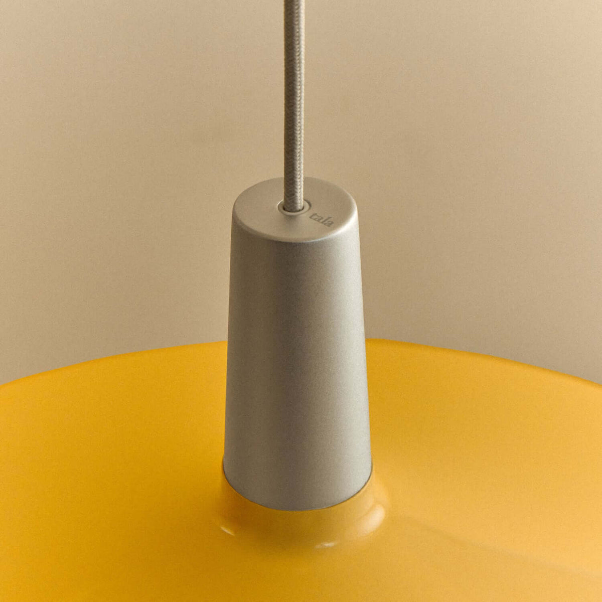 Tala Bower Pendant Light Large in Yellow + Oval II