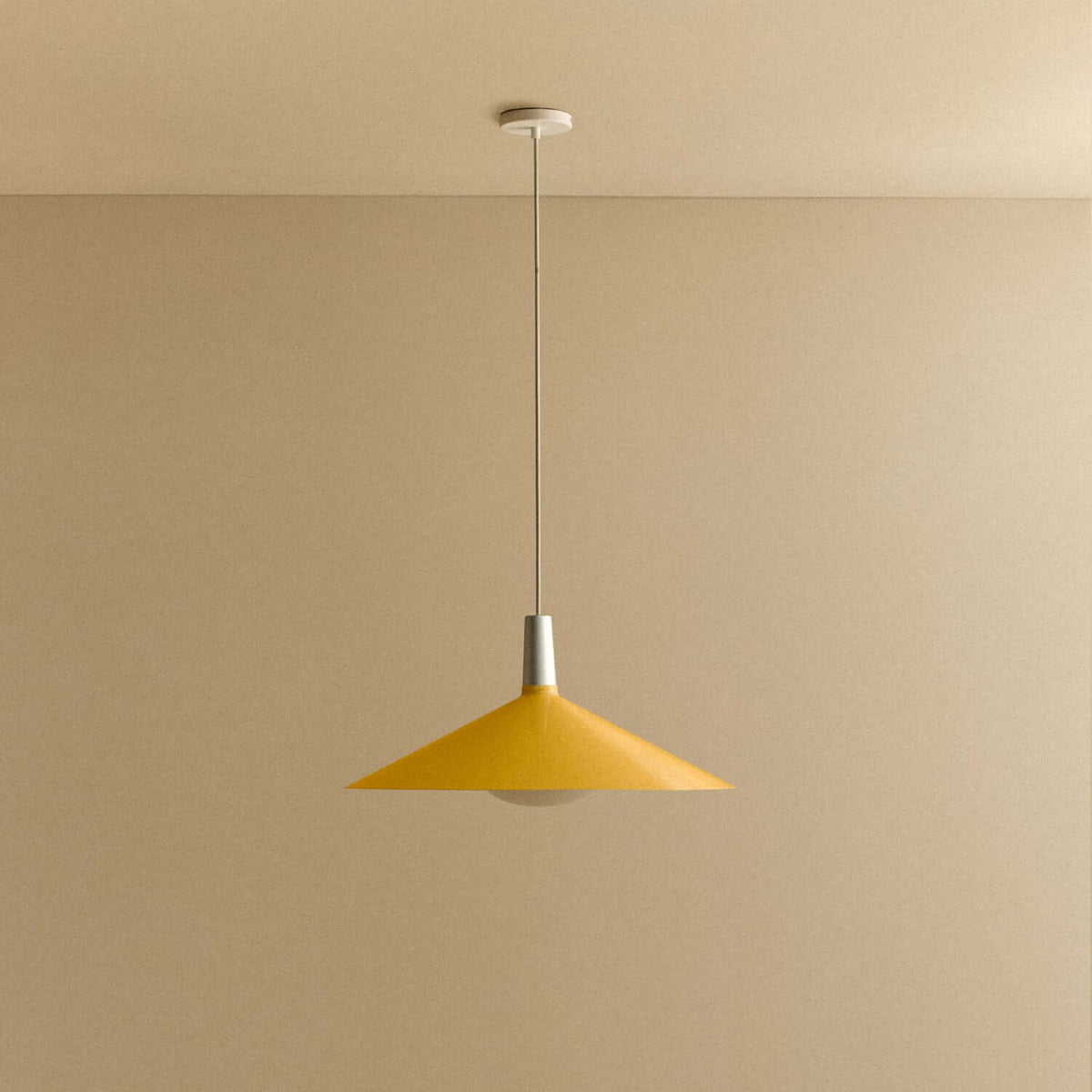 Tala Bower Pendant Light Large in Yellow + Oval II