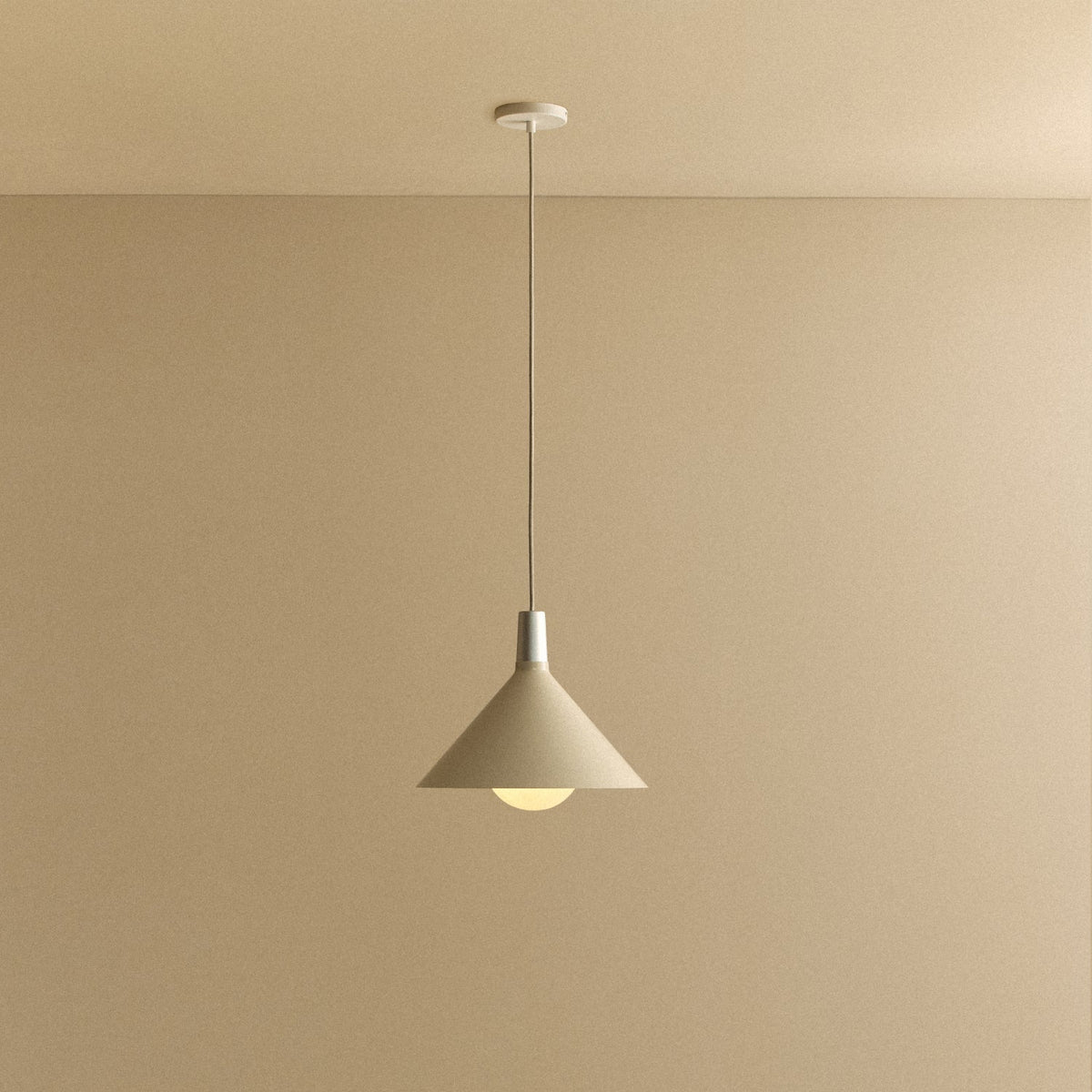 Tala Bower Pendant Light Medium in Oyster White + Sphere IV