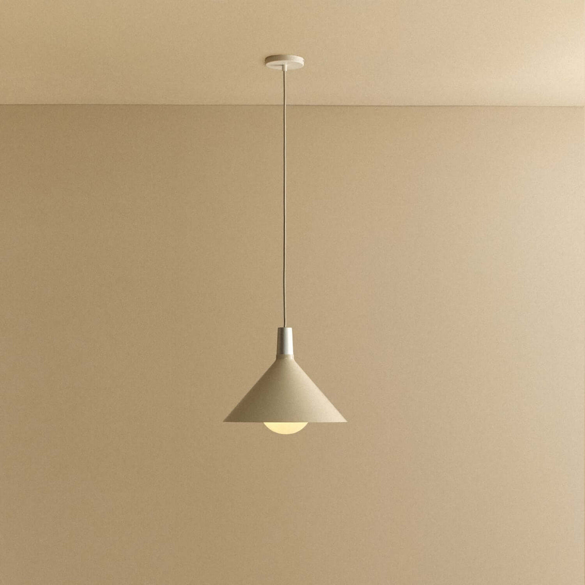 Tala Bower Pendant Light Medium in Oyster White + Sphere IV
