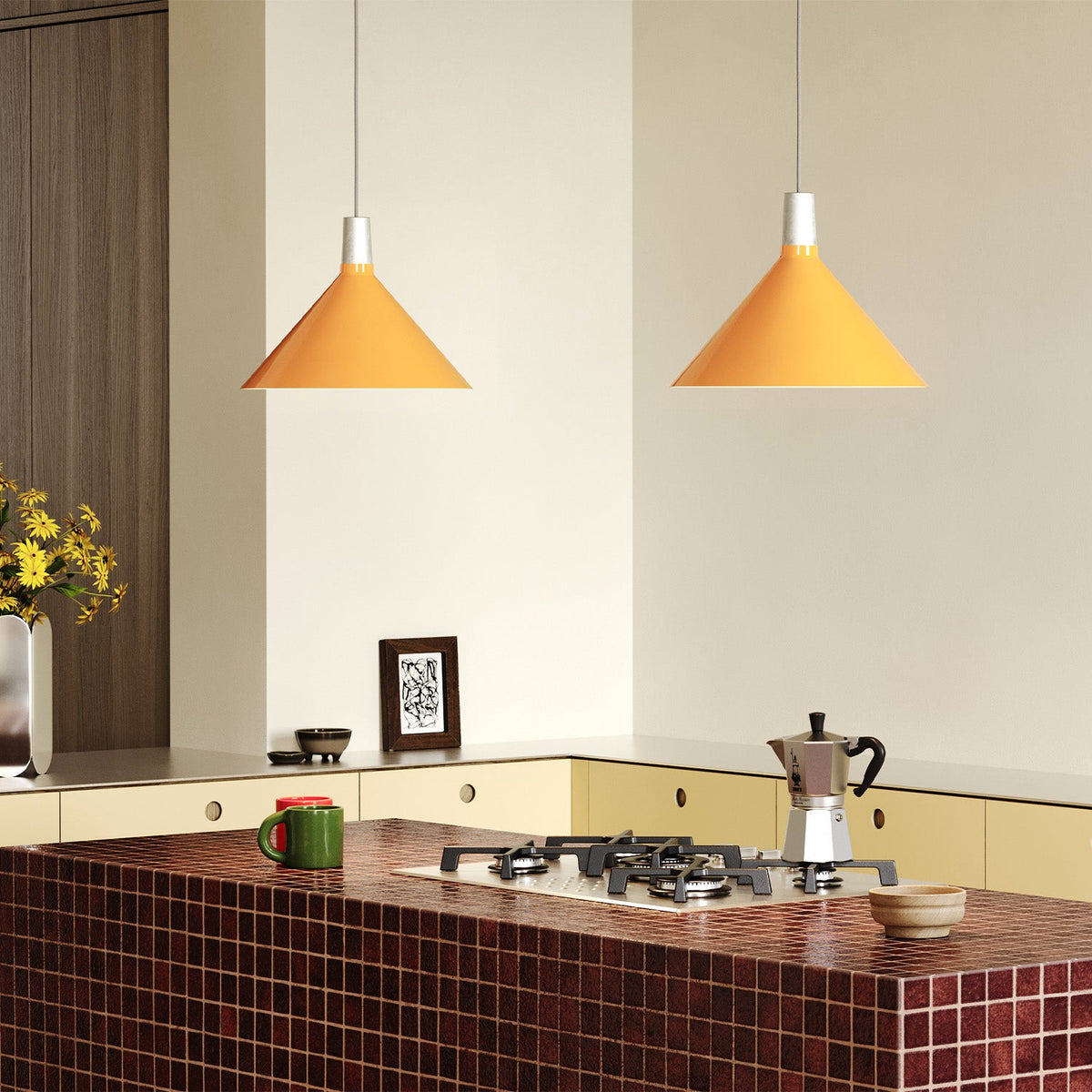 Tala Bower Pendant Light Medium in Yellow