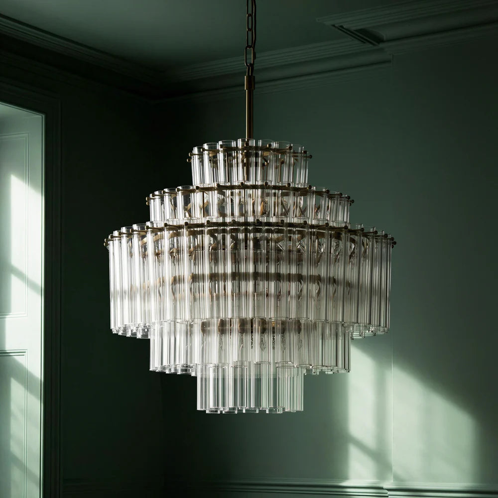 Pooky Astrid Chandelier in Clear Glass