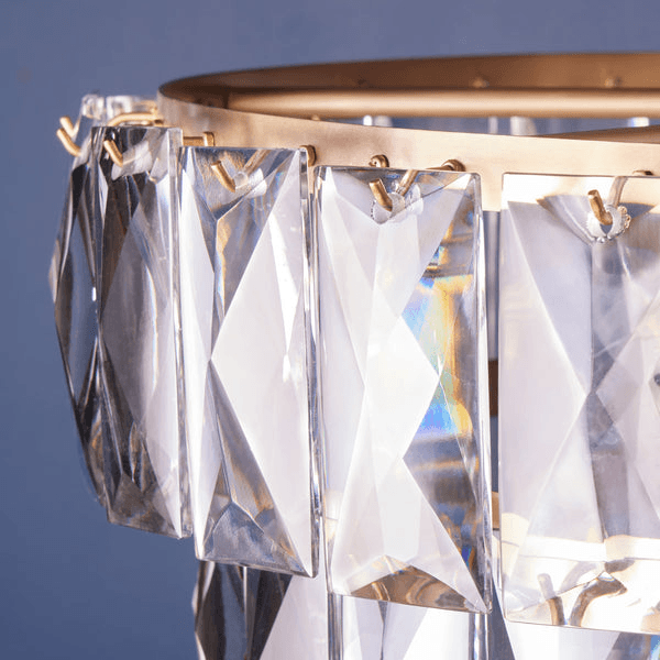 Pooky - Two Tiered Conchita Chandelier - Prismatic Glass And Brass