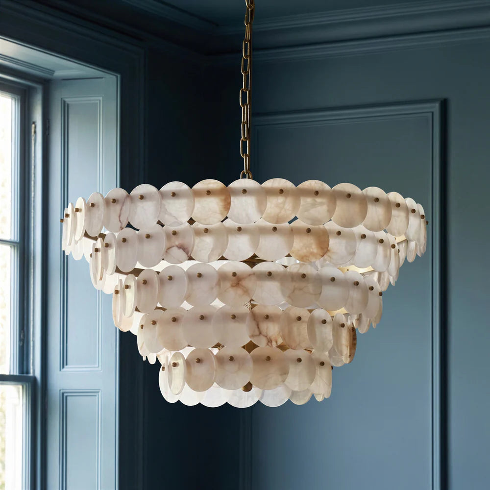 Pooky Cordelia Chandelier in Alabaster