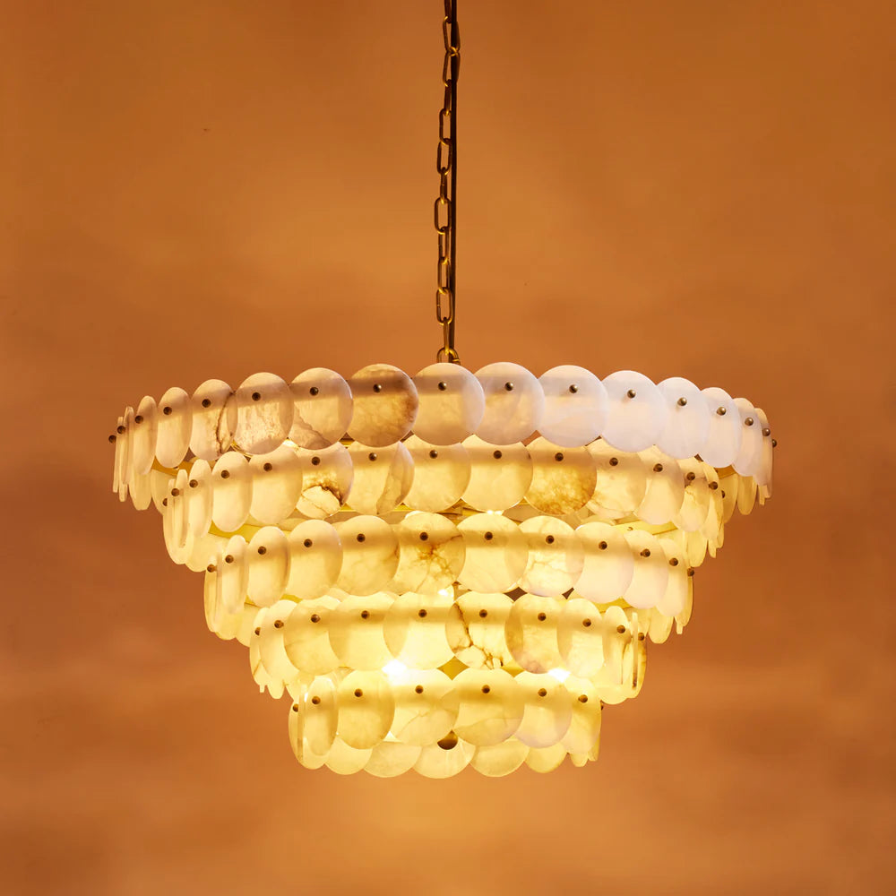 Pooky Cordelia Chandelier in Alabaster