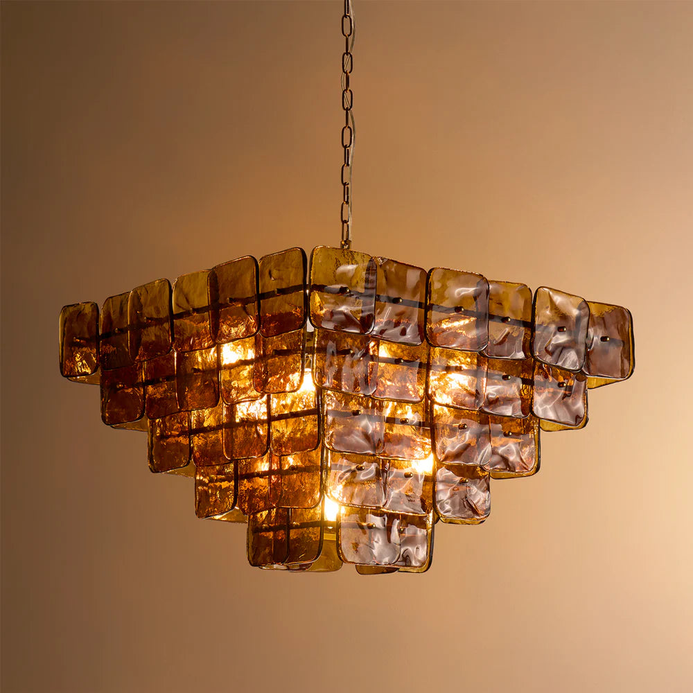 Pooky Havana Chandelier in Deep Brown