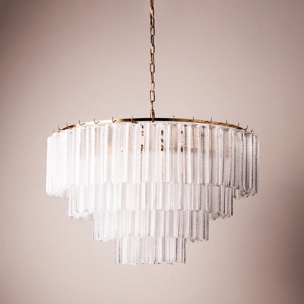 Pooky - Huston Chandelier - Frosted Glass