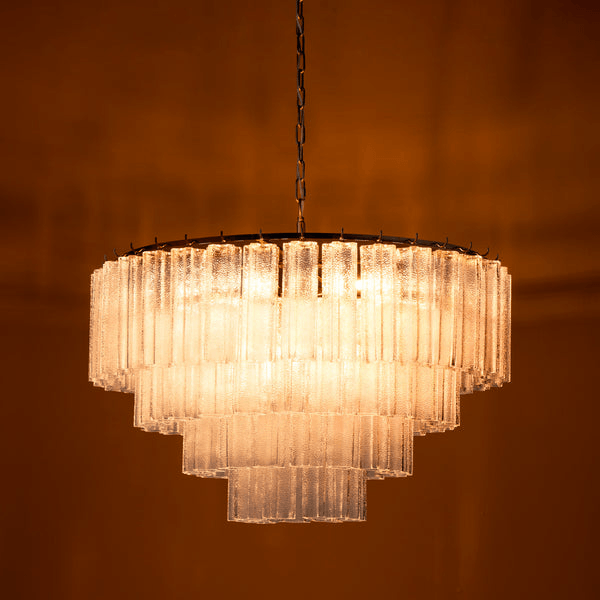 Pooky - Huston Chandelier - Frosted Glass