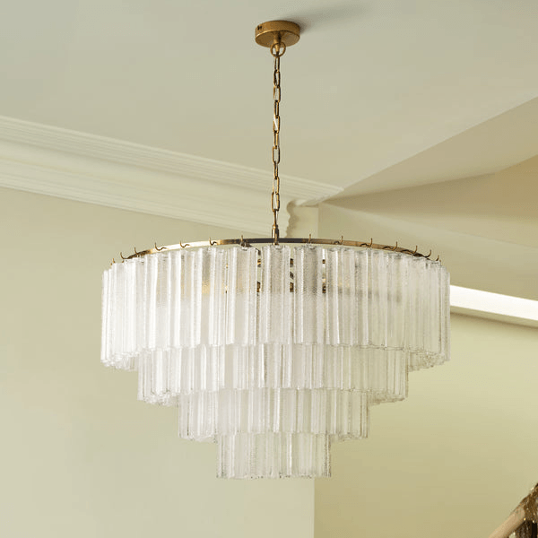 Pooky - Huston Chandelier - Frosted Glass