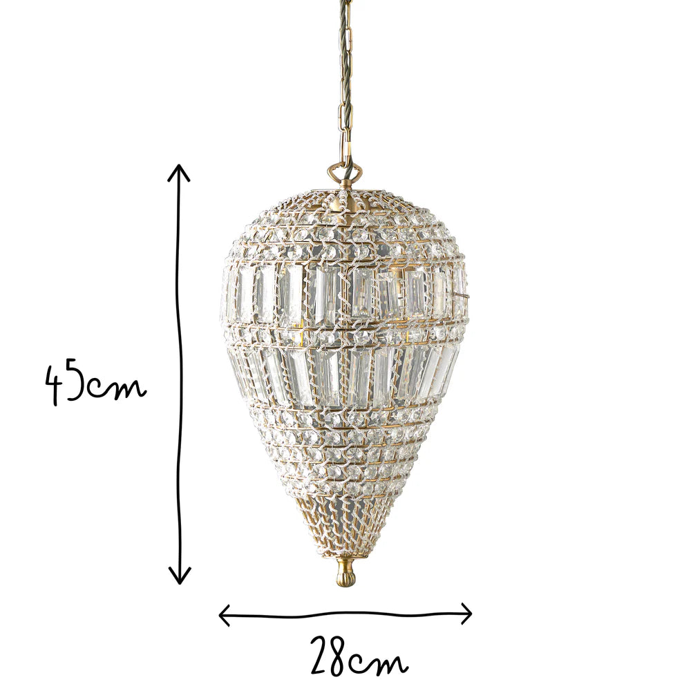 Pooky Smaller Lachrymose Crystal Chandelier