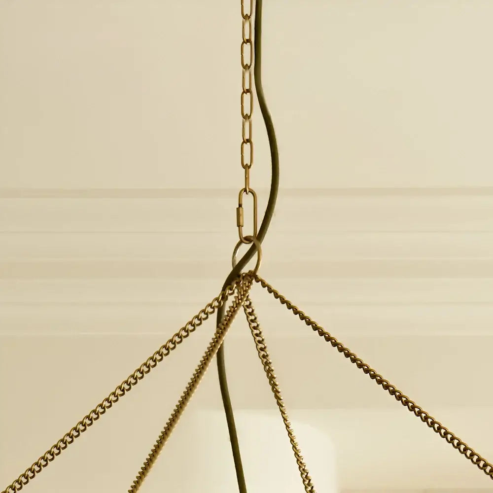 Pooky Nesma Chandelier in antique brass