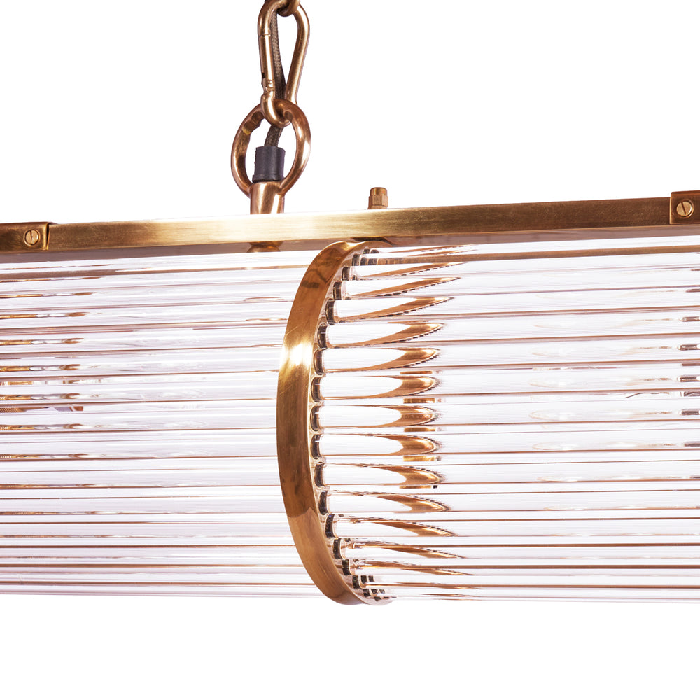 Pooky - Rodyssey Chandelier in Brass - Glass Rods