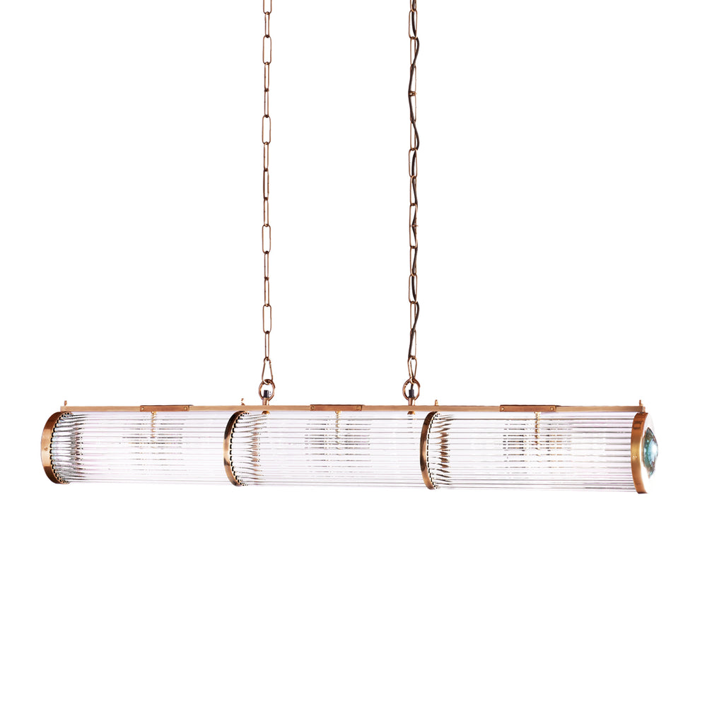 Pooky - Rodyssey Chandelier in Brass - Glass Rods