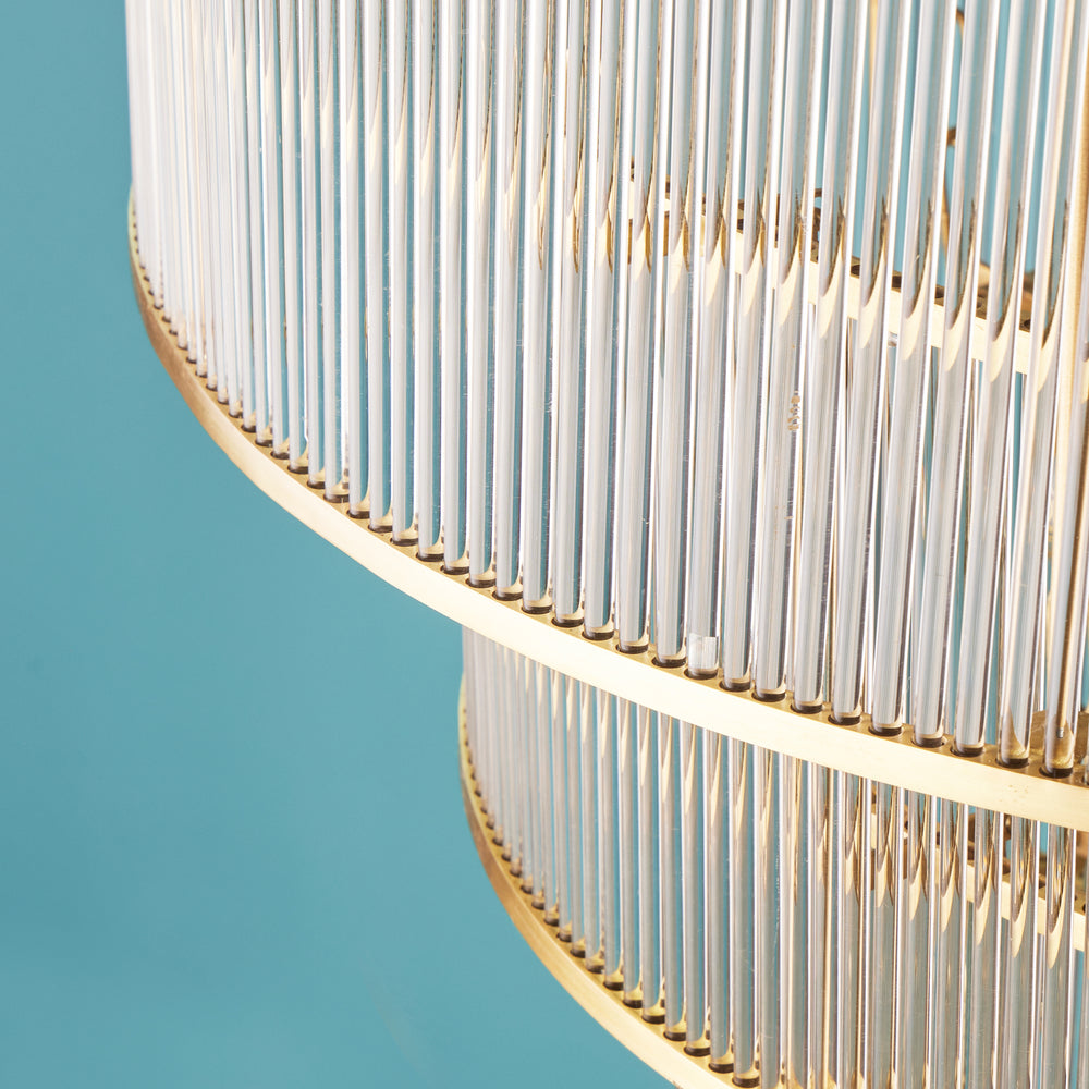 Pooky - Rodaximus Chandelier in Brass - Glass
