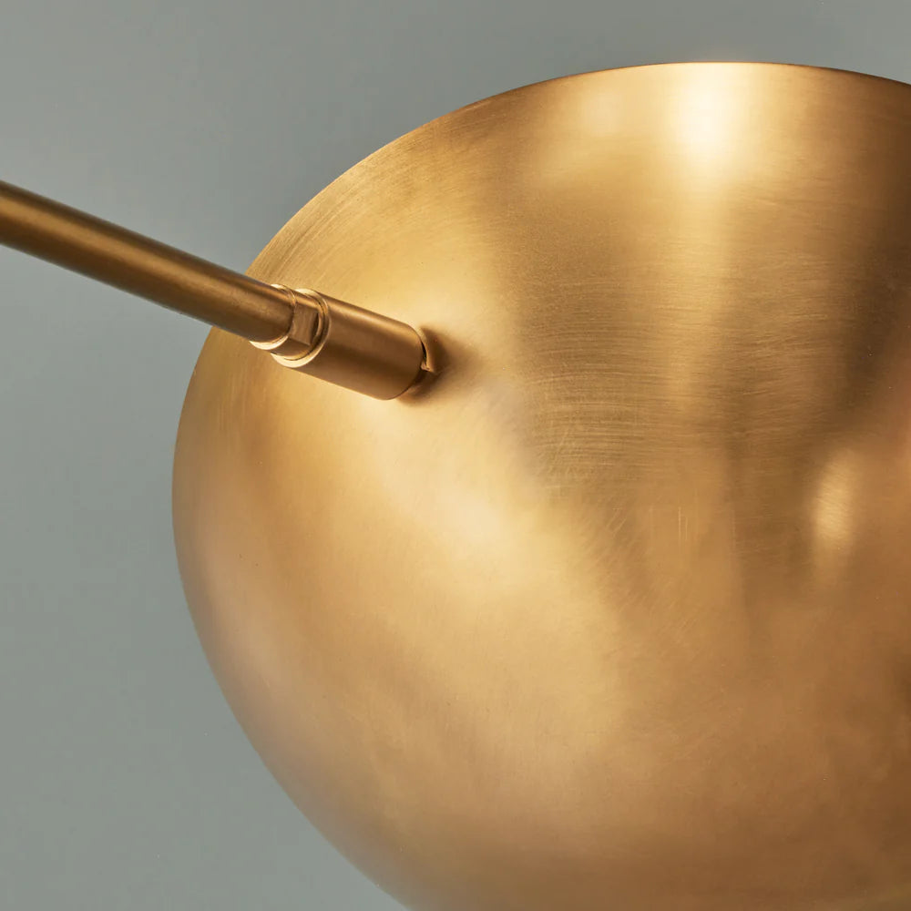 Pooky Scoop Chandelier in Brass