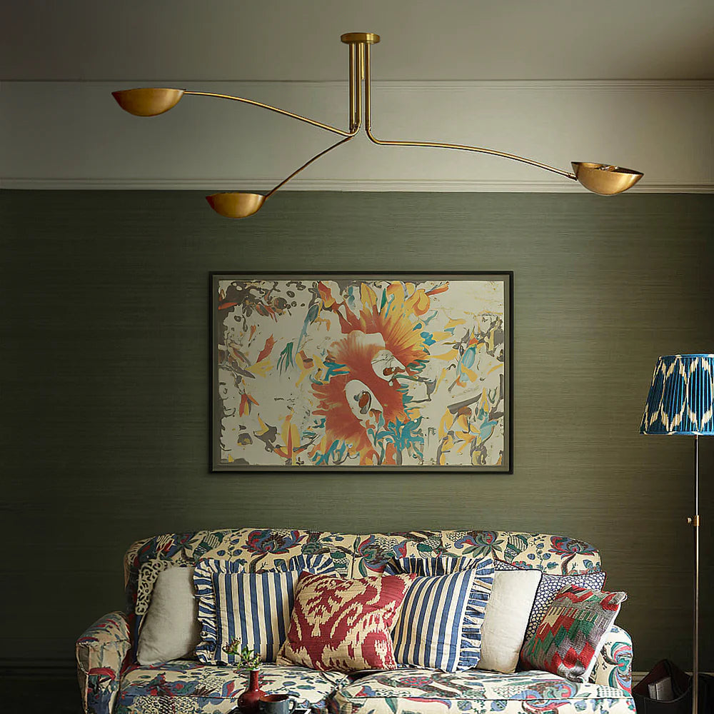 Pooky Scoop Chandelier in Brass