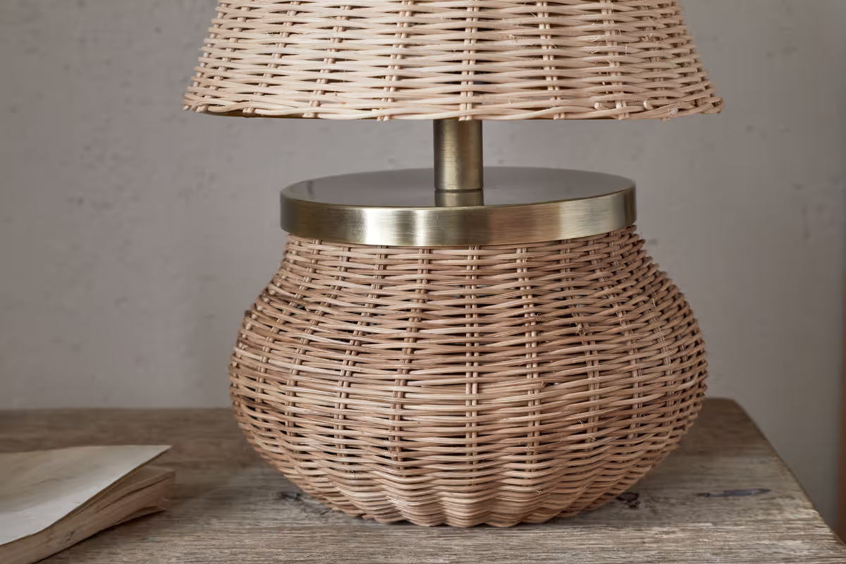 Nkuku - Cija Rattan Table Lamp - Natural