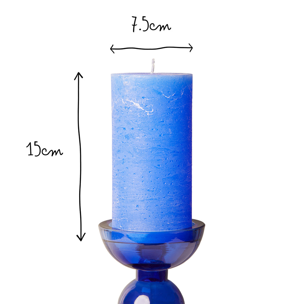 Pooky - Regular Ferris Pillar Candle - French Blue