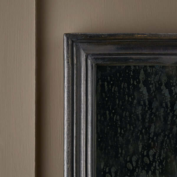 Pooky - Degas Wall Mounted Candle Holder - Ebony decorative antiqued mirror detail on a wall.