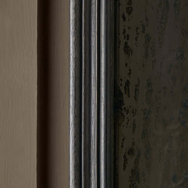 Pooky - Degas Wall Mounted Candle Holder - Ebony close-up of frame and antiqued mirror