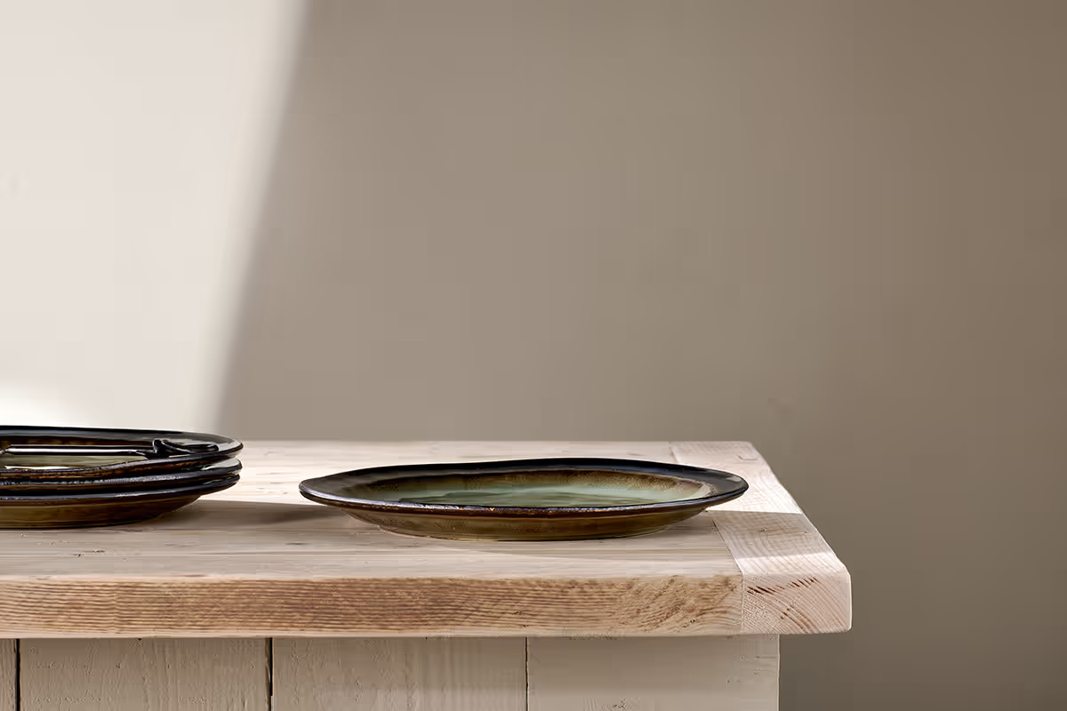 Nkuku - Cali Dinner Plate - Earth Blue